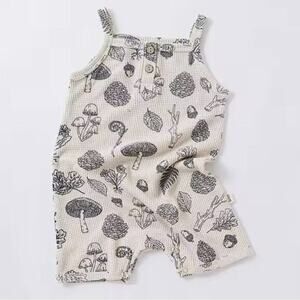 New one piece sleeveless summer romper “ mushrooms” 18-24 months